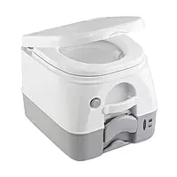 DOMETIC SANITATION 301197406 / Dometic - SeaLand 974MSD Portable Toilet 2.6 Gallon - Grey w/Brackets