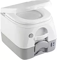 DOMETIC SANITATION 301197406 / Dometic - SeaLand 974MSD Portable Toilet 2.6 Gallon - Grey w/Brackets