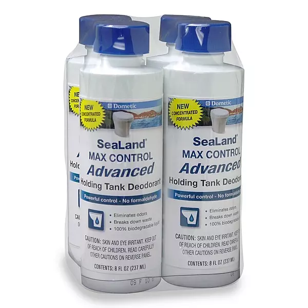Dometic 379700029, Max Control Natural Waste Digester and Odor Eliminator Bottle, 8oz, 4- Pack