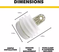 Dometic 385230980 OEM Toilet Bellows Pump for S and J Series Vacuum Pumps and T Series Discharge Pumps | White 9.09 x 5.39 x