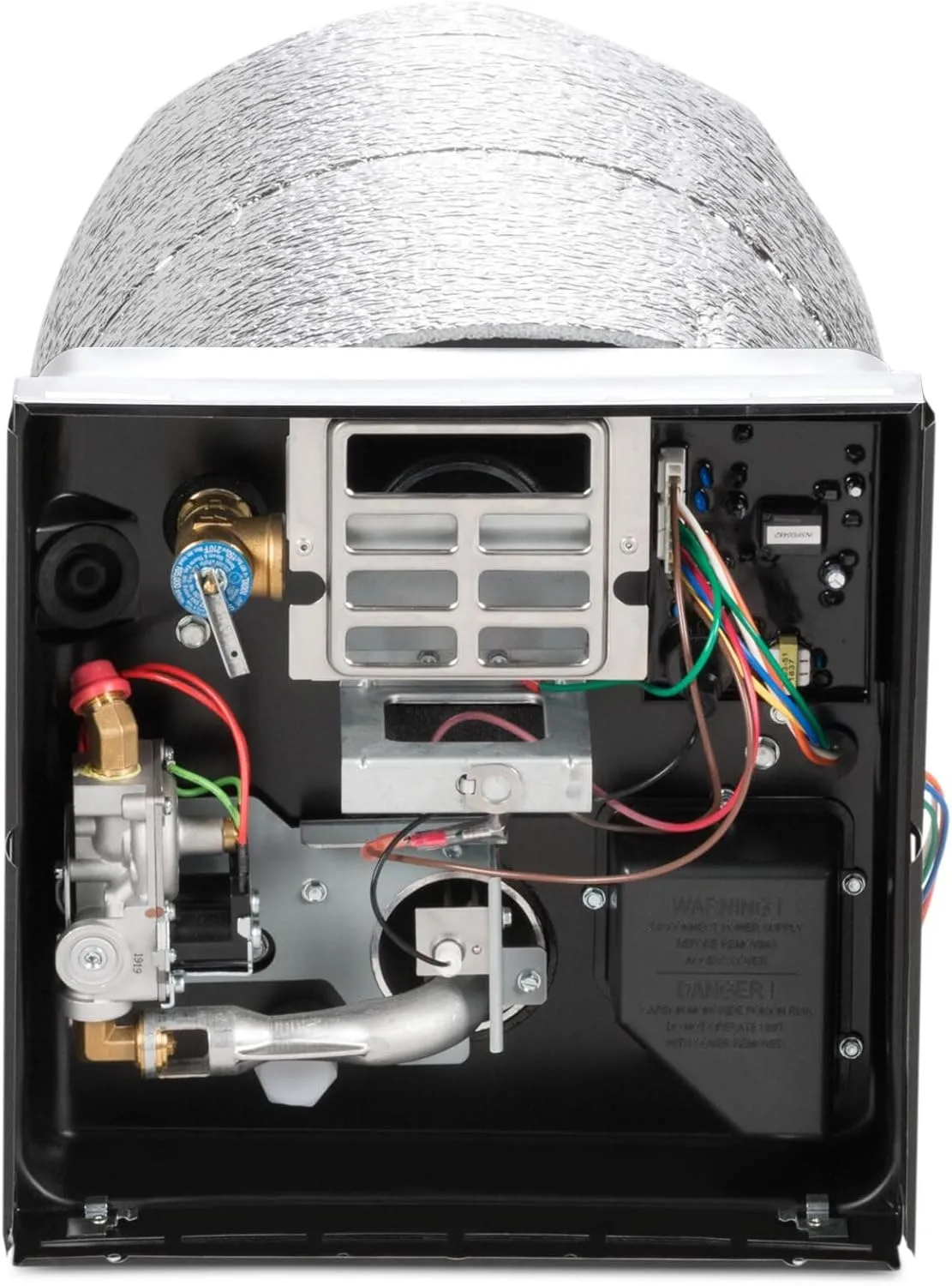 Dometic WH-6GA RV Gas and Electric Water Heater - 6 Gallon Silver Burner w/Quick Heating -10 btu Burner System for Indoor Installation