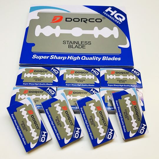 Navaja Doble Azul 100 pzs Marca Dorco