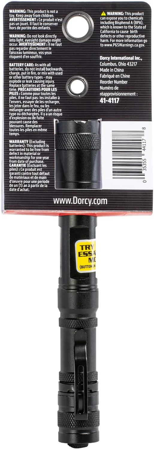 Dorcy 250 Lumen 2AA Aluminum Slide-Focus Flashlight - Black (41-4117)