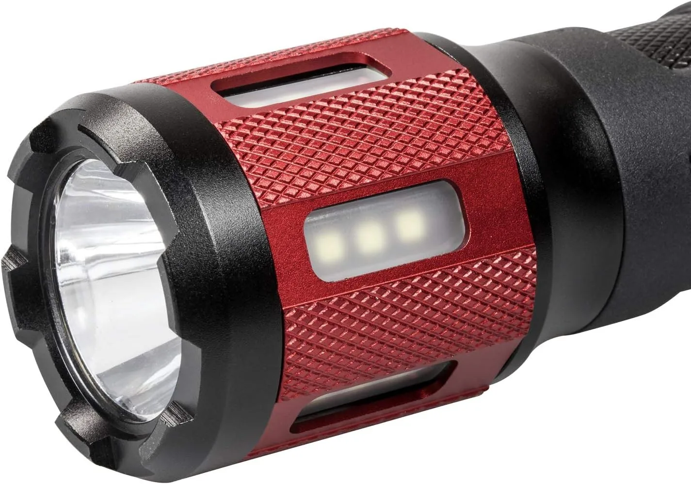 Dorcy Ultra HD Series Twist Flashlight - 360 Lumen, 3 x AAA, Aluminum, Black/Red