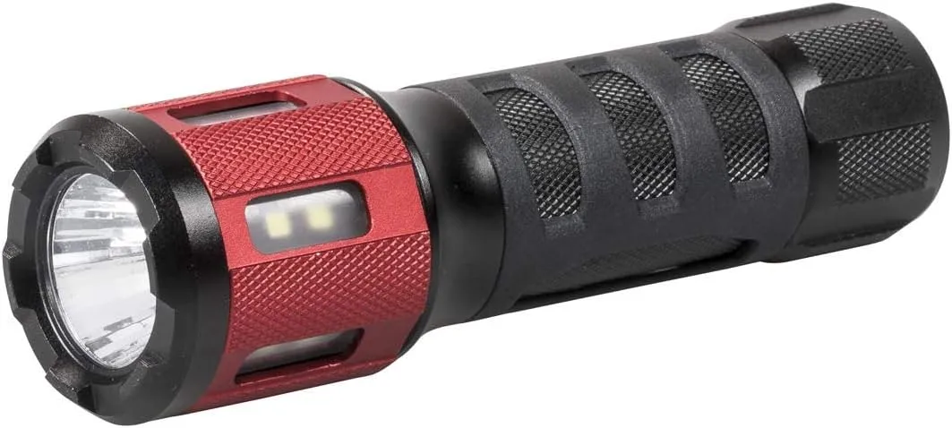 Dorcy Ultra HD Series Twist Flashlight - 360 Lumen, 3 x AAA, Aluminum, Black/Red