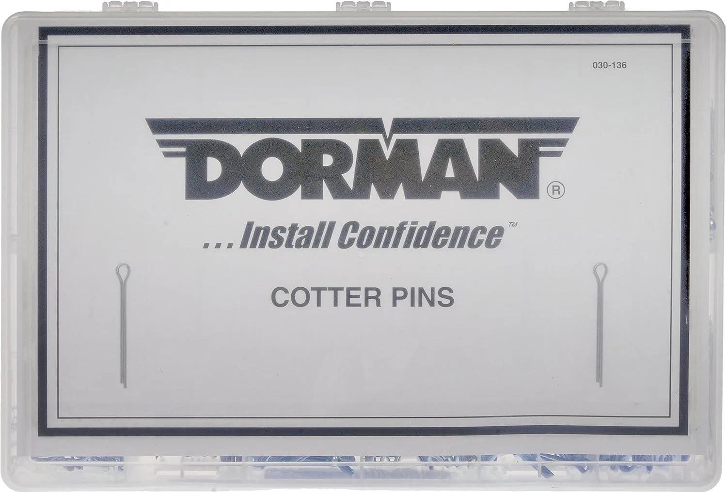 Dorman 030-136 Cotter Pin Tech Tray - 12 SKUs - 390 Piece Universal Fit