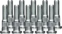 Dorman 610-283 Front 9/16-18 Serrated Wheel Studs, .650 in Knurl, 2-17/32 in Length, 10-Pack