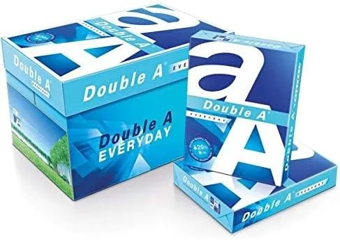 Double A Everyday Multi-Use Printer & Copy Paper, 10 Reams, White, Letter (8.5in x 11in), 5000 Sheets Per Case, 20 Lb, 96 Brightness