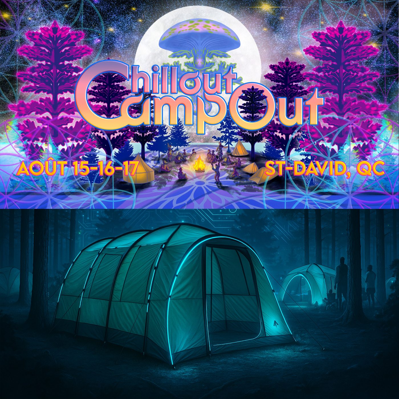 CHILLOUT CAMPOUT - Bivouac Double - TOUTE LA FIN DE SEMAINE!!! CHILLOUT CAMPOUT - Bivouac Double - TOUTE LA FIN DE SEMAINE!!!