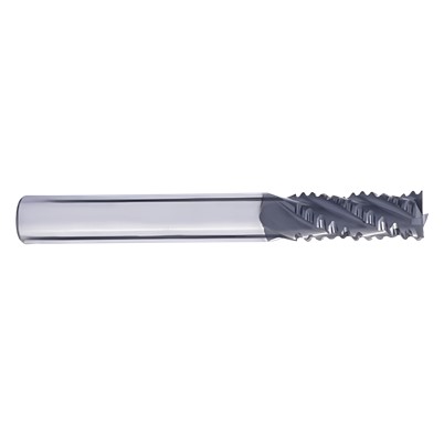 High Performance AlTiN Coated 4 Flute Solid Carbide Rougher - Finisher End Mill(05000.06250.R04.R00200.)