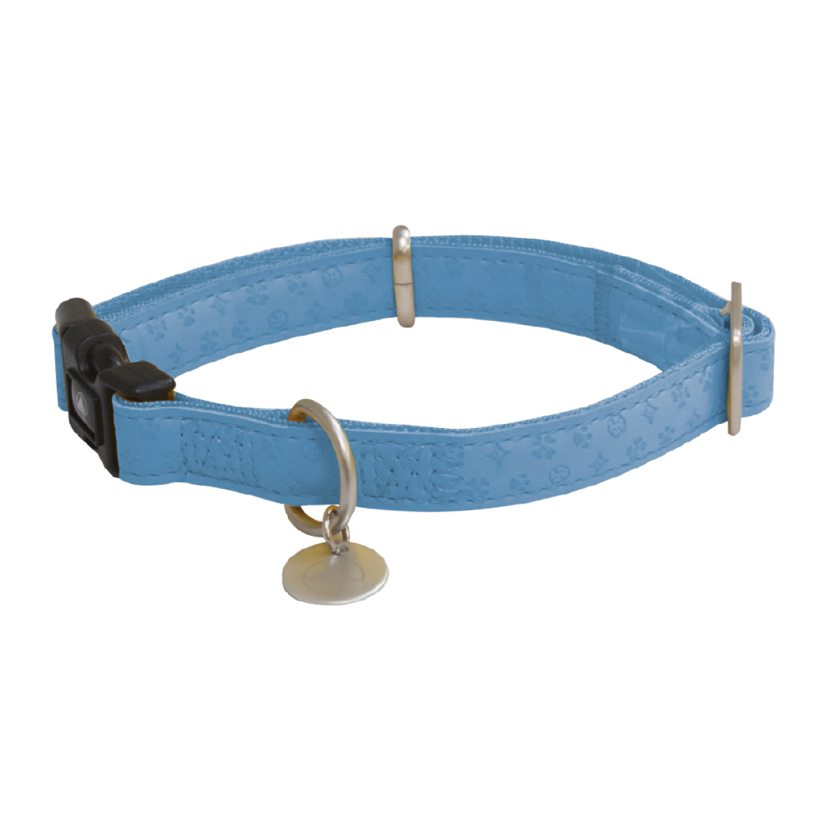 Skip to the beginning of the images gallery Mylord Leatherette Adjustable Dog Collar 26-40 x 1.5 cm, Light Blue