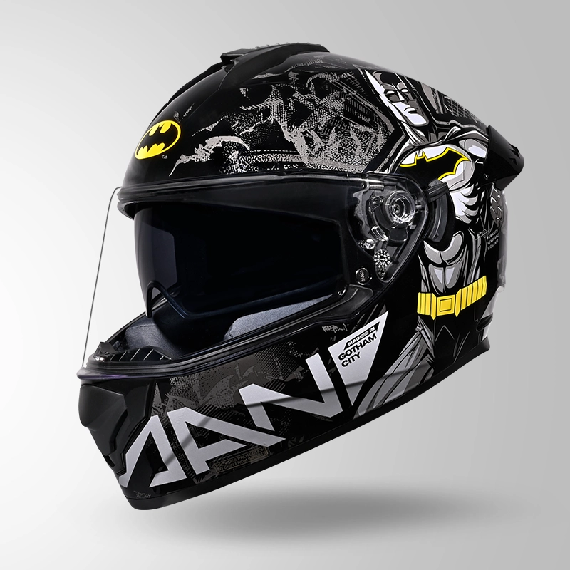 STUDDS DRIFTER BATMAN EDITION BLACK/YELLOW N4 GREY D/V (XL)