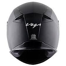 VEGA EVO BLACK DOUBLE VISOR C/V (L)