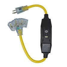 Power GFCI - Triple, 2 ft. Power GFCI - Triple, 2 ft.