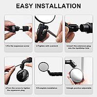 Mirror End 360° Rotating (one pair) Mirror End 360° Rotating (one pair)