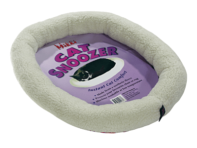 Mikki Cat Snoozer Pet Bed Pillow, Medium, White Mikki Cat Snoozer Pet Bed Pillow, Medium, White