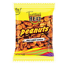 TROPICAL HEAT PEANUTS CHILLI LEMON 70G