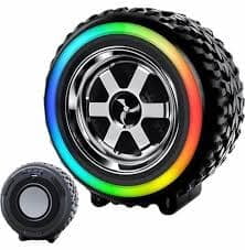 LED MP3 PORTABLE MINI WIRELESS TYRE SPEAKER