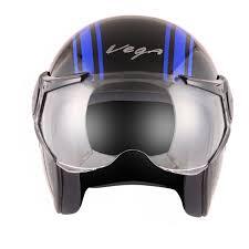 VEGA JET W/VISOR OLD SCHOOL BLACK M.BLUE C/V (L)
