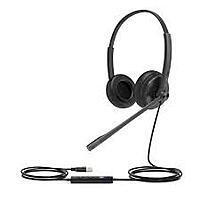 Yealink UH34 Dual Earpiece USB Headset With Leatherette EarCushions Teams Edition