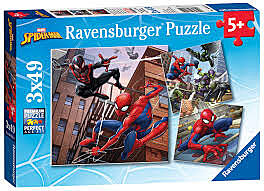 Spiderman 3x49 Piece Jigsaw Puzzles