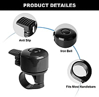 Bell for scooter/ bike Max diameter: 31.8mm Bell for scooter/ bike Max diameter: 31.8mm