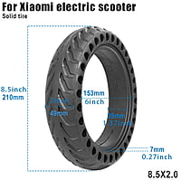 Tire Solid Honeycomb 8.5x2 Black
