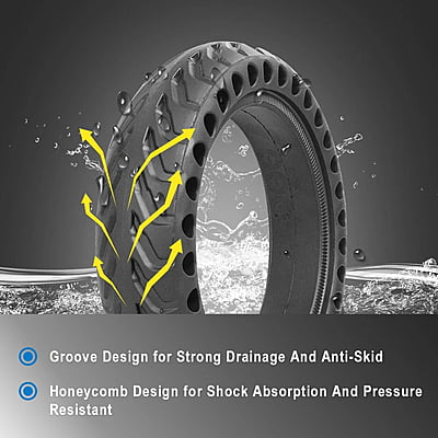 Tire Solid Honeycomb 8.5x2 Black Tire Solid Honeycomb 8.5x2 Black