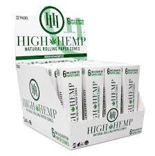 High Hemp Cones 6pk 1/4