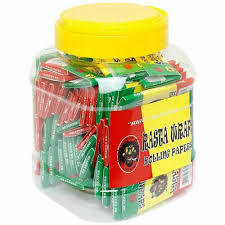 rasta rolling papers 1 1/2 jar