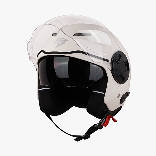 STEELBIRD SBH-31 DRX DASHING WHITE C/V (M)