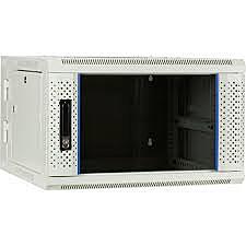 6U white wall mount server rack with glass door 600x600x368mm (WxDxH)