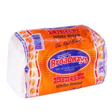 BROADWAYS WHITE BREAD 400G