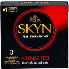 Skyn Intense Feel Dotted Non-Latex Condom 3's