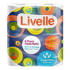 LIVELLE TOILET TISSUE 4s