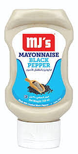 MJ'S MAYONNAISE BLACK PEPPER 310ML