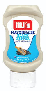 MJ'S MAYONNAISE BLACK PEPPER 310ML