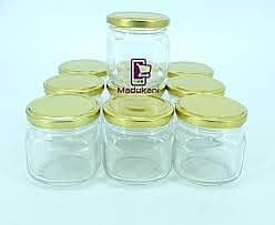 GLASS JARS SQUARE 207ML