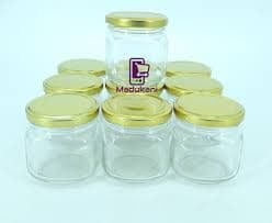 GLASS JARS SQUARE 207ML
