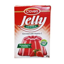 CLOVERS JELLY CRYSTAL STRAWBERRY 85G