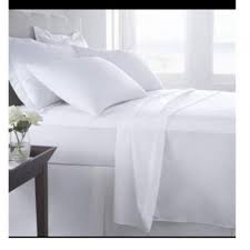 BED SHEET PLAIN WHITE 5X6FT