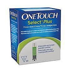 One Touch Tiras Reactivas Select Plus 75pz + 25 Lancetas One Touch Tiras Reactivas Select Plus 75pz + 25 Lancetas