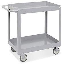 Carrito de Acero Soldado con 2 Repisas - 36 x 18 x 35"