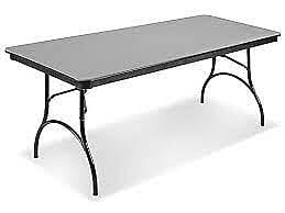 Mesa Plegable de Plástico ABS - 72 x 30 x 29"