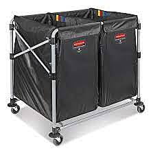 Rubbermaid® Carrito Tipo Canastilla Plegable - (2) 4 Bushels
