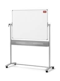 Pizarrón Blanco Móvil de Melamina No Magnética - 4 x 3'