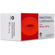 PARACETAMOL/CLORZOXAZONA (Medigen) c/30 TABS. 300/250 MG. (DF)