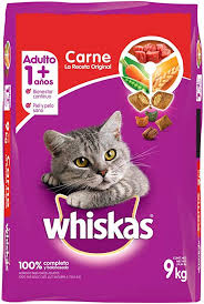 Whiskas - Whiskas Whiskas alimento para Gatos Adultos Sabor Carne Receta Orginal 9Kg Violeta