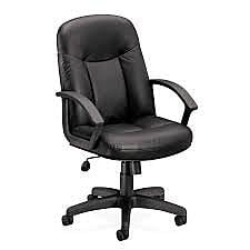 Silla Ejecutiva de Piel para Sala de Conferencias - Negra