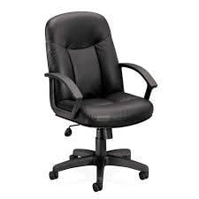 Silla Ejecutiva de Piel para Sala de Conferencias - Negra